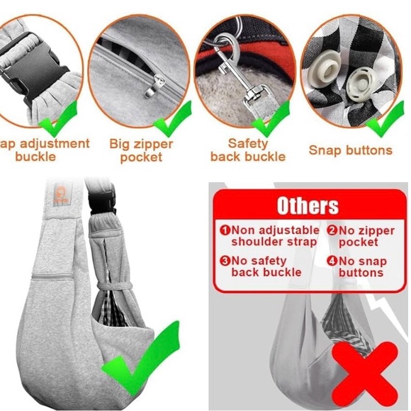 NWOT Tomkas small dog sling/carrier - Picture 3 of 10